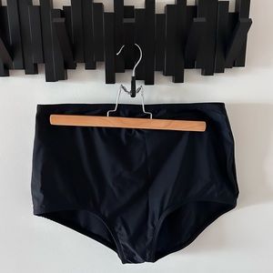 Minnow Bathers Bloom Swim Bikini Bottoms in Black